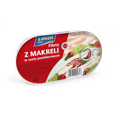 Łosoś Filety z makreli w sosie pomidorowym